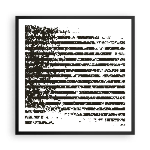 Plakat i sort ramme - Rytme og støj - 60x60 cm