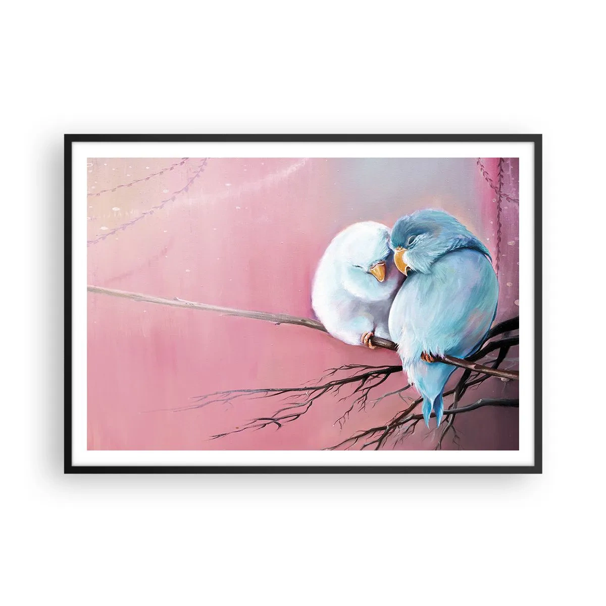 Plakat i sort ramme - Hvad er der at tilføje?.... - 100x70 cm
