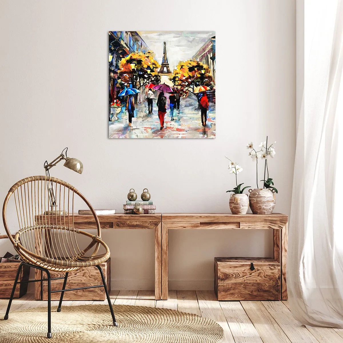 Lærredstryk - Billede på lærred - Særligt smuk om efteråret - 30x30 cm