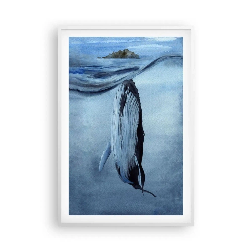 Plakat i hvid ramme - To verdener i nord - 61x91 cm