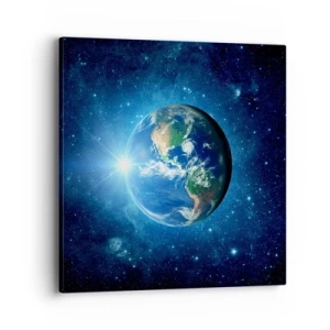 Lærredstryk - Billede på lærred - Vi er i himlen - 40x40 cm