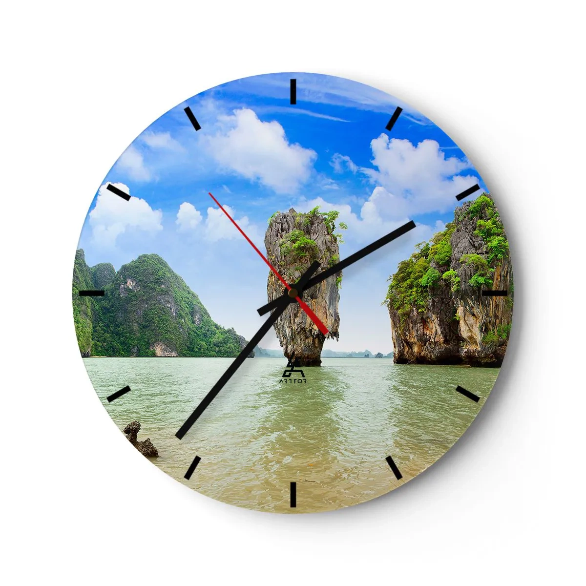 Vægur, Uret - Klippeagtige naturvidundere - 40x40 cm