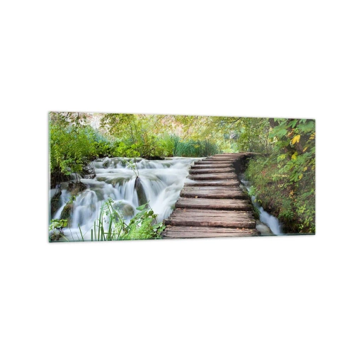 Billede på glas - Overhovedet ikke stille vand - 120x50 cm