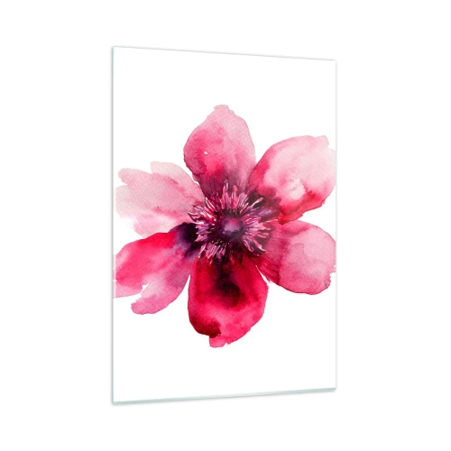 Billede på glas - Karminduftende kys - 50x70 cm