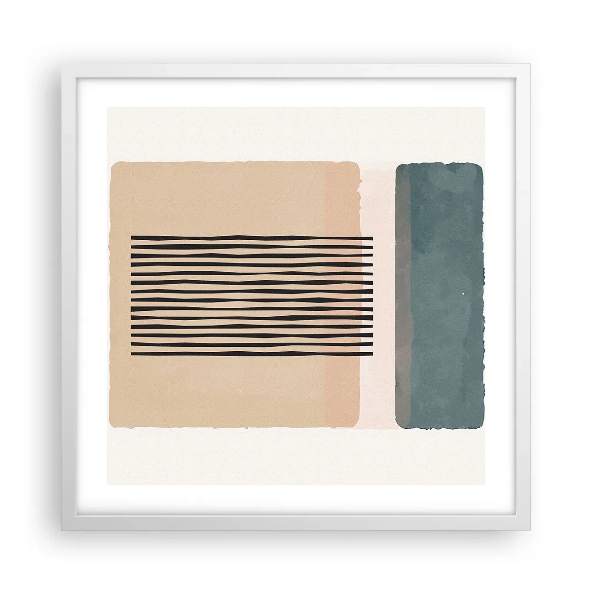 Plakat i hvid ramme - Alt er i god stand - 50x50 cm