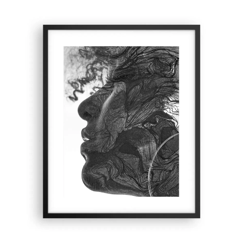 Plakat i sort ramme - Forviklet i drømme - 40x50 cm