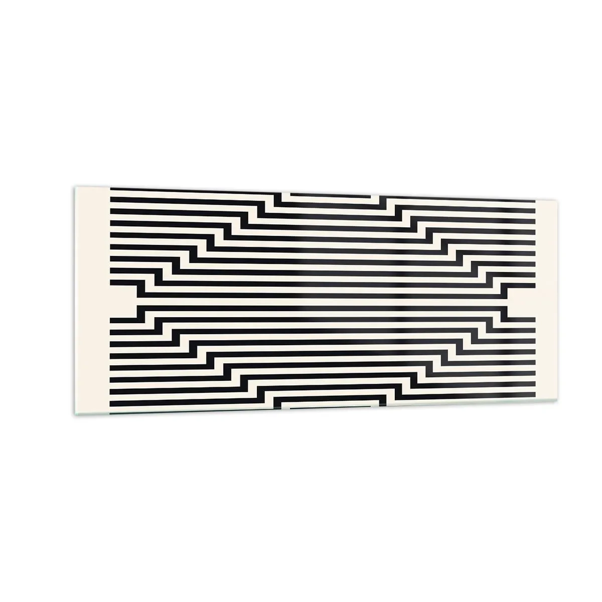 Billede på glas - Geometrisk illusion - 100x40 cm