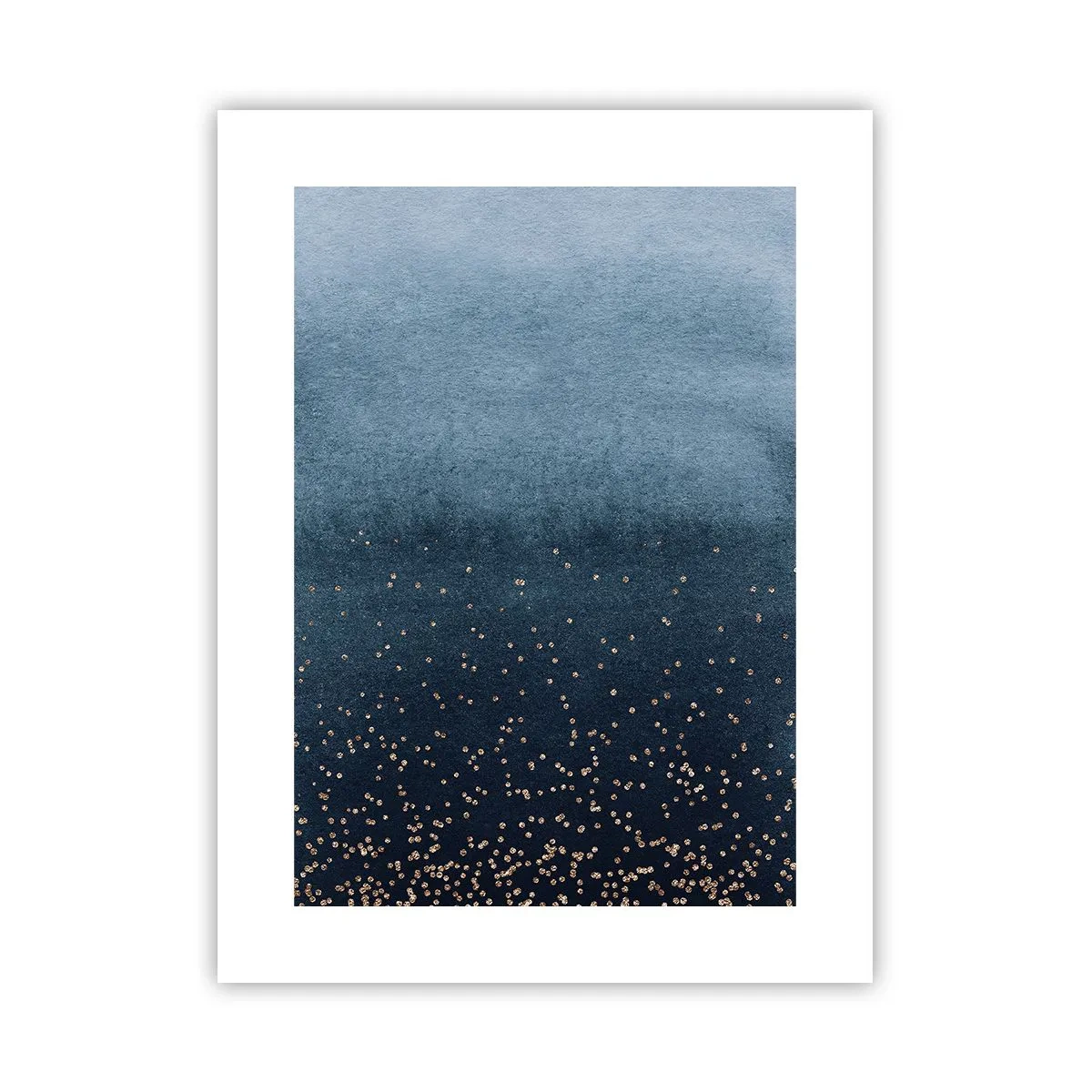 Plakat - Sammensætning - blå faser - 30x40 cm