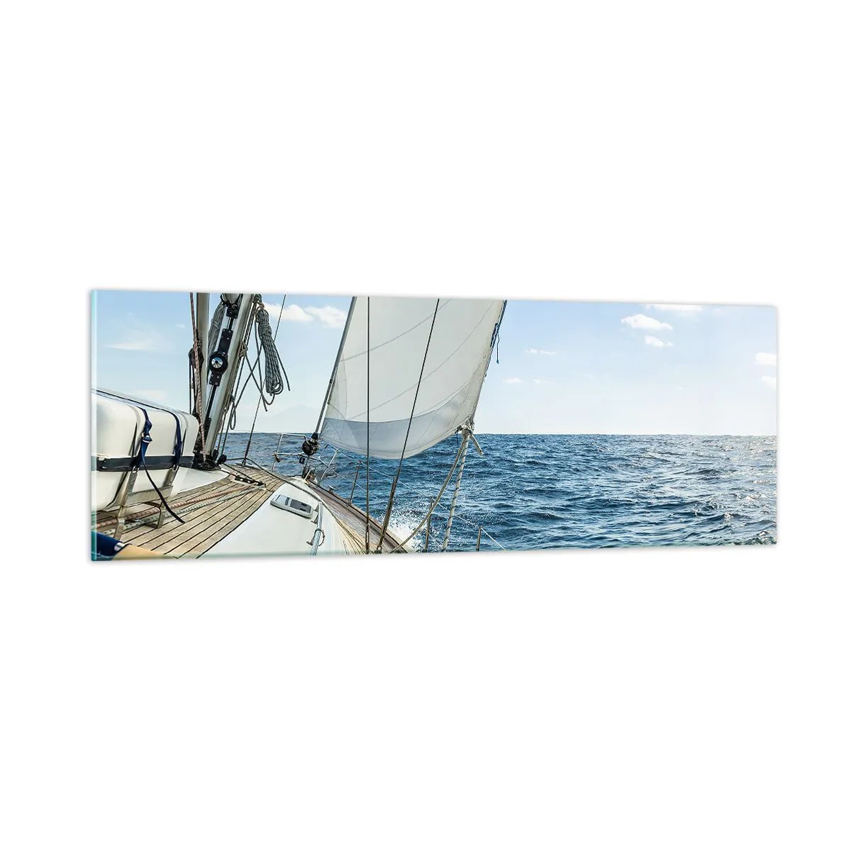 Billede på glas - Ahoj , eventyr - 90x30 cm