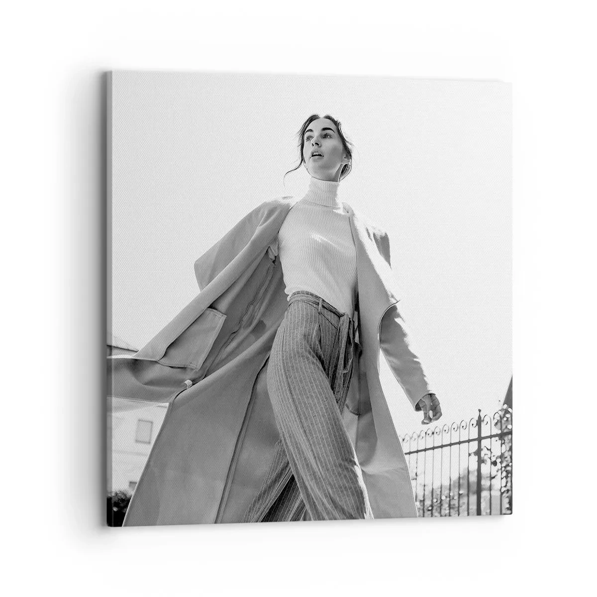 Lærredstryk - Billede på lærred - Kommer du med mig? - 70x70 cm