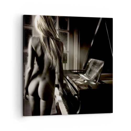 Lærredstryk - Billede på lærred - Aftenens perfekte harmoni - 60x60 cm