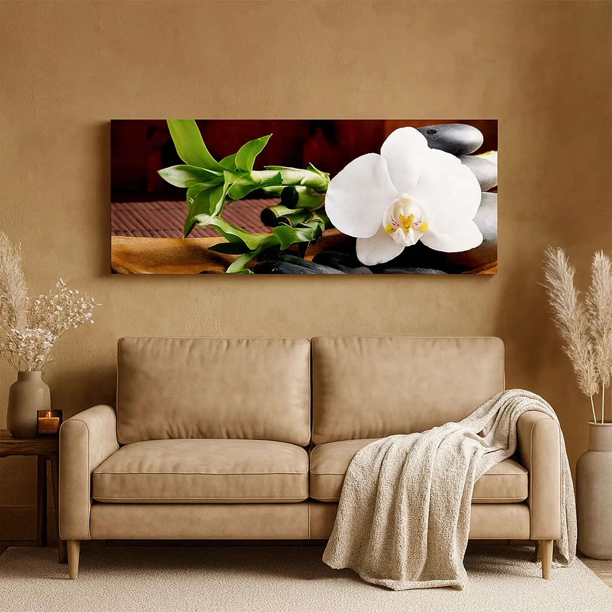 Lærredstryk - Billede på lærred - Overgiv dig til naturens berøring - 30x30 cm