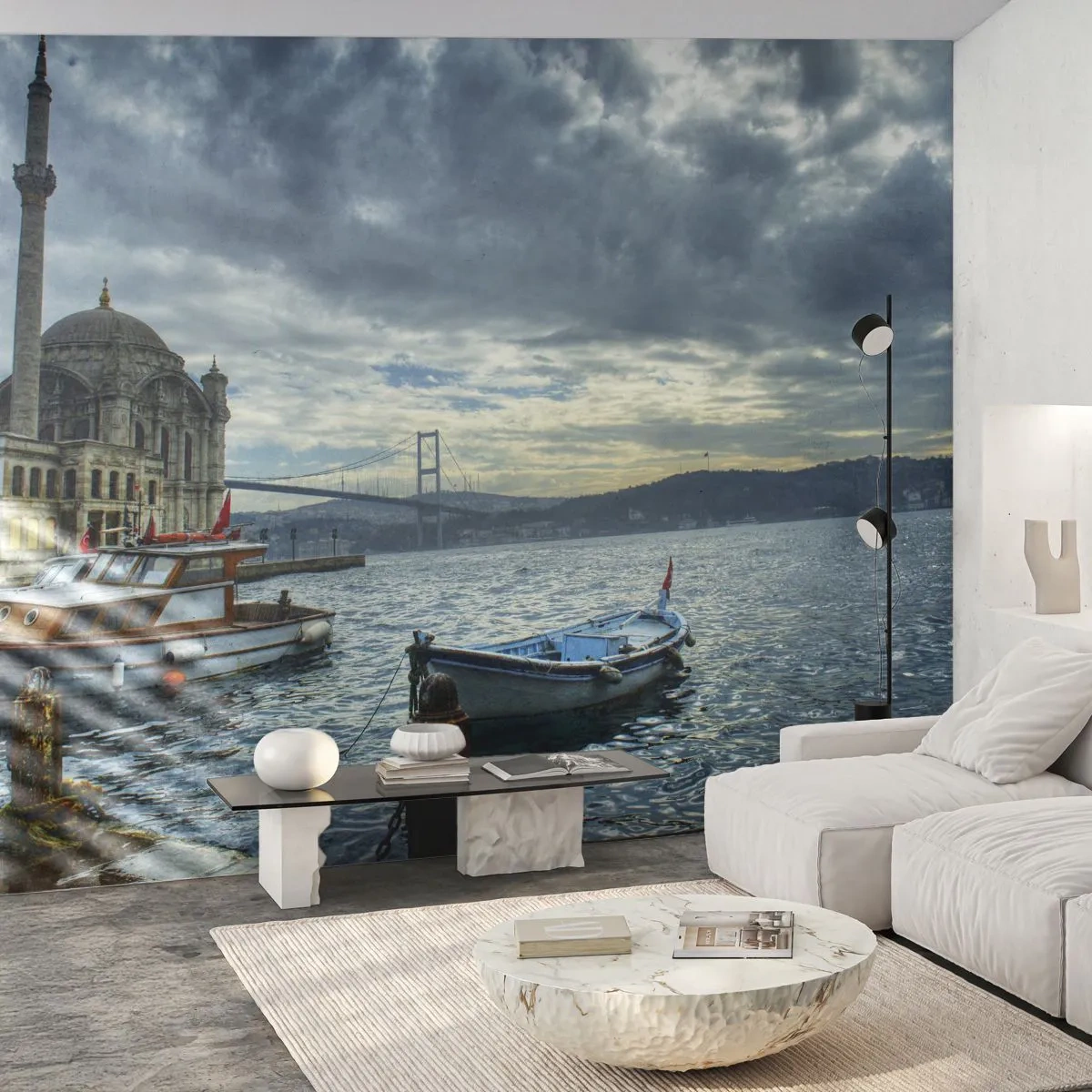 Fototapet Premium Canvas - På grænsen mellem verdener - By, Istanbul, Tyrkiye - 150x105 cm