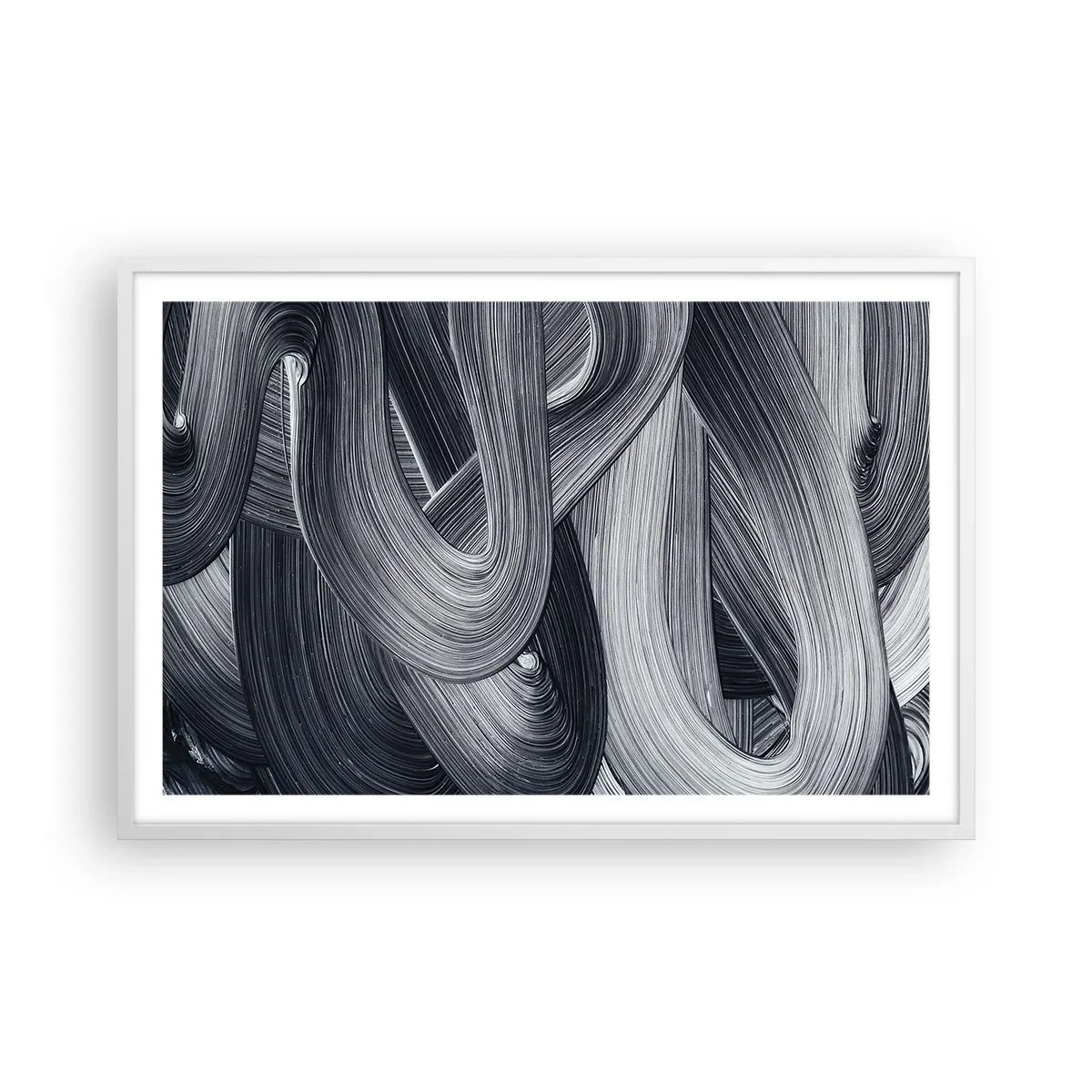 Plakat i hvid ramme - Virkelighedens flygtighed - 91x61 cm
