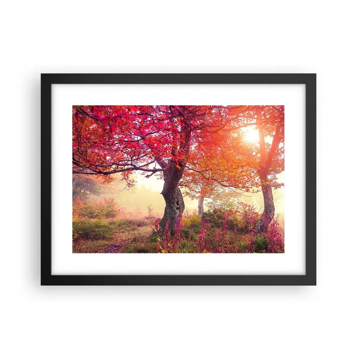 Plakat i sort ramme - Et væld af blomstring - 40x30 cm