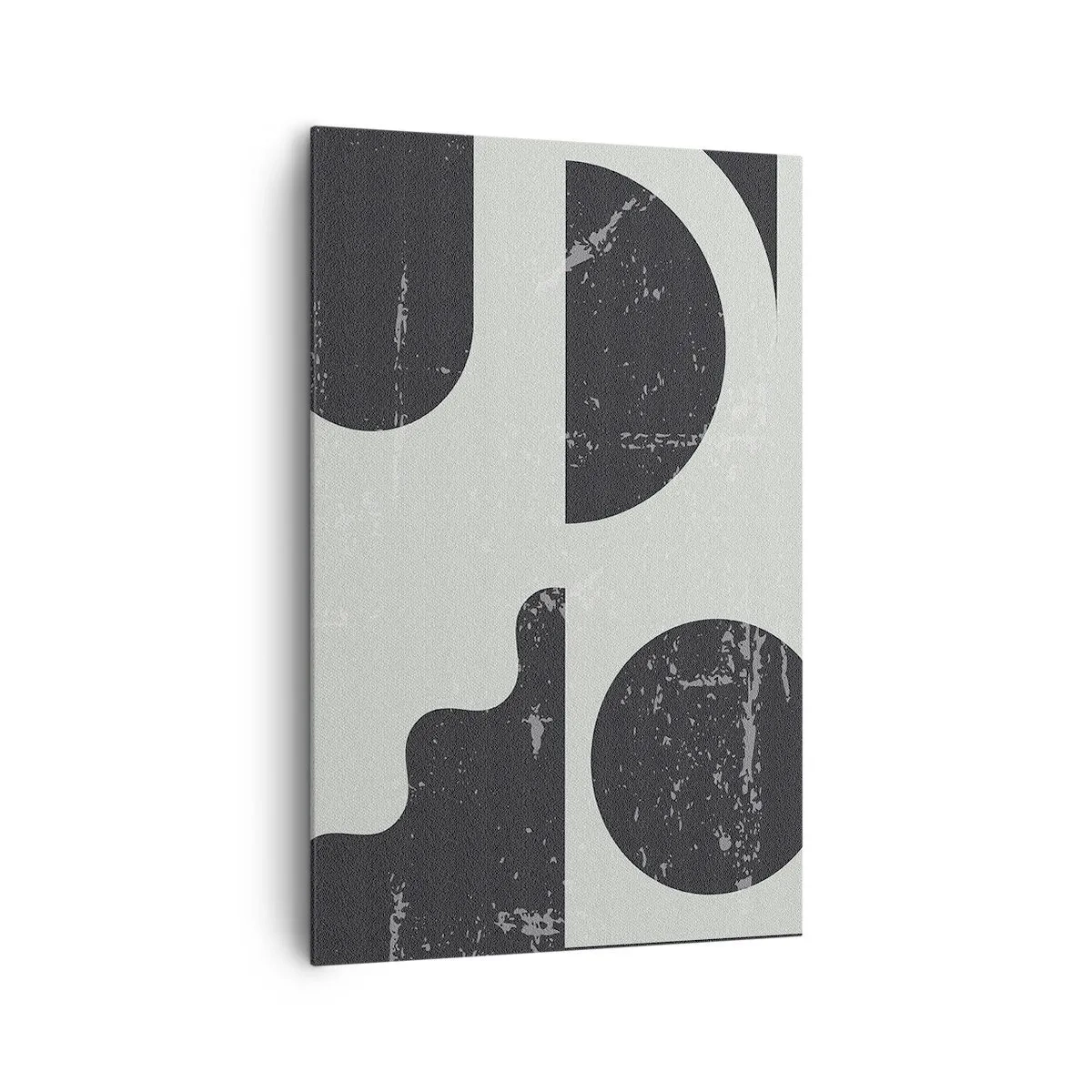 Lærredstryk - Billede på lærred - Komposition over og under - 80x120 cm