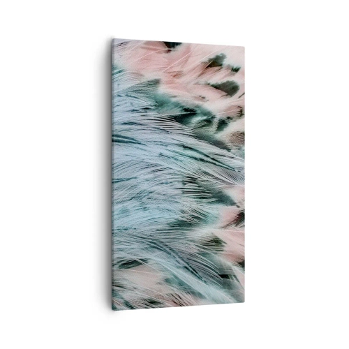 Lærredstryk - Billede på lærred - Safir lyserød fnug - 55x100 cm