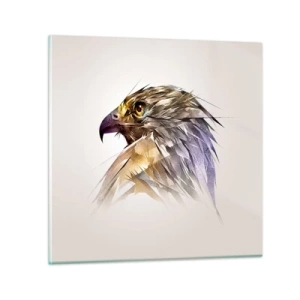 Billede på glas - Portræt af en kriger - 60x60 cm