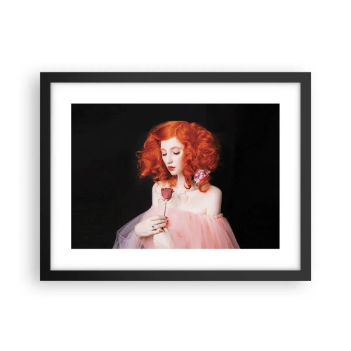 Plakat i sort ramme - I barokstil - 40x30 cm
