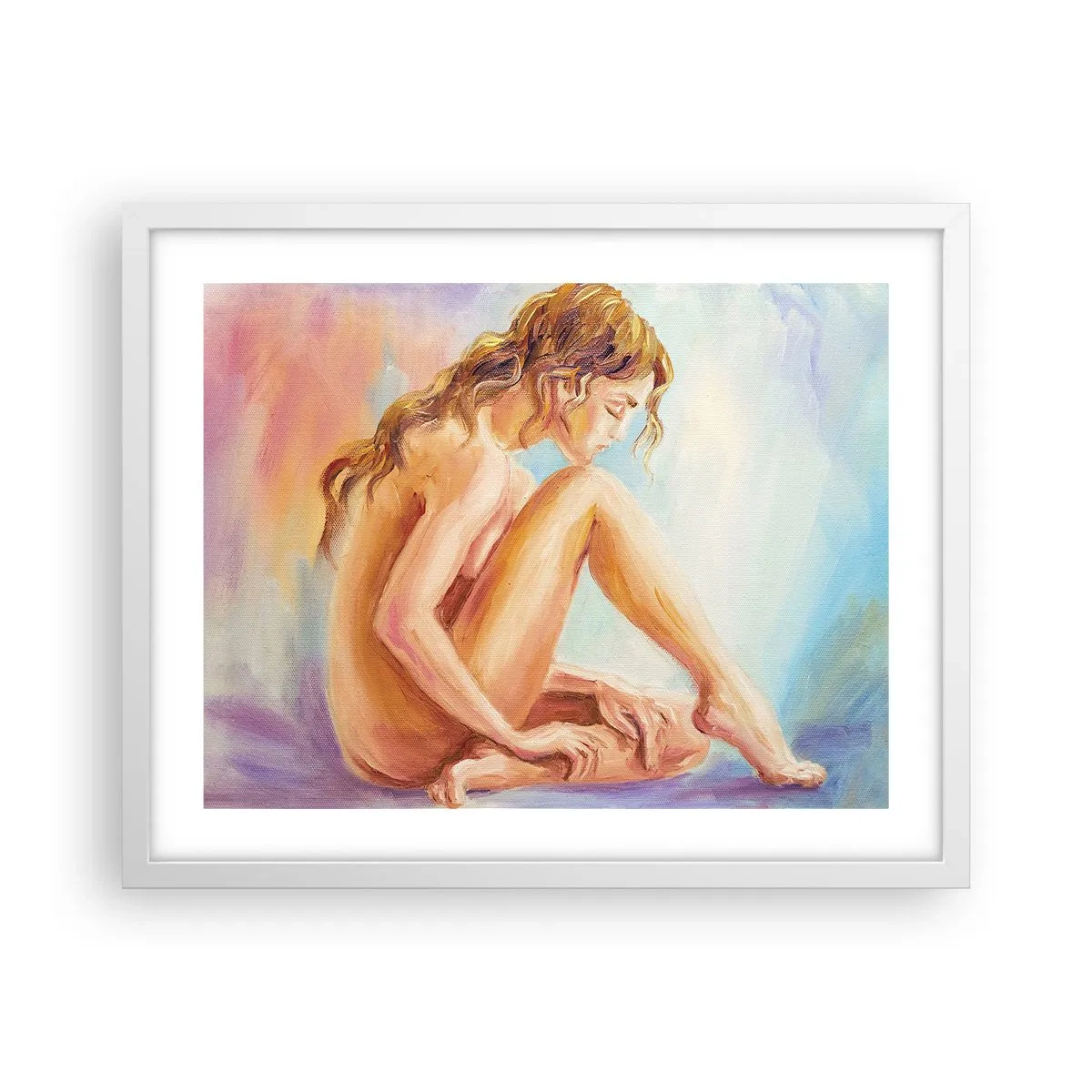 Plakat i hvid ramme - Ungdomens handling - 50x40 cm