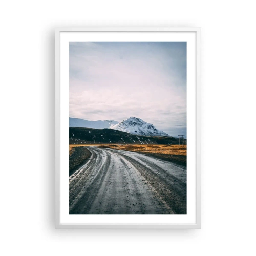 Plakat i hvid ramme - I en islandsk atmosfære - 50x70 cm