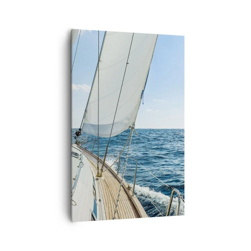 Lærredstryk - Billede på lærred - Ahoj , eventyr - 80x120 cm