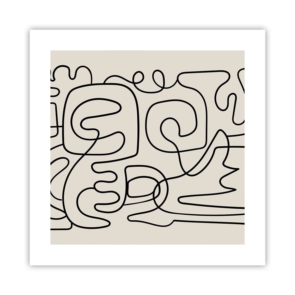 Plakat - På sporet - 40x40 cm