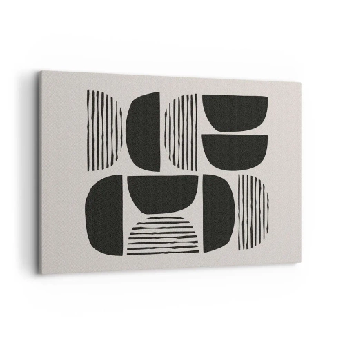 Lærredstryk - Billede på lærred - Halvhjertede arrangementer - 120x80 cm