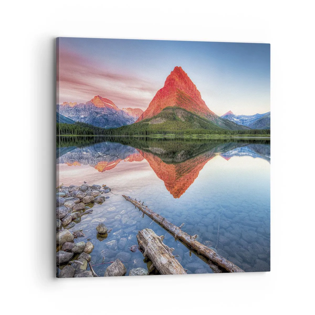 Lærredstryk - Billede på lærred - Varme og kulde - 70x70 cm