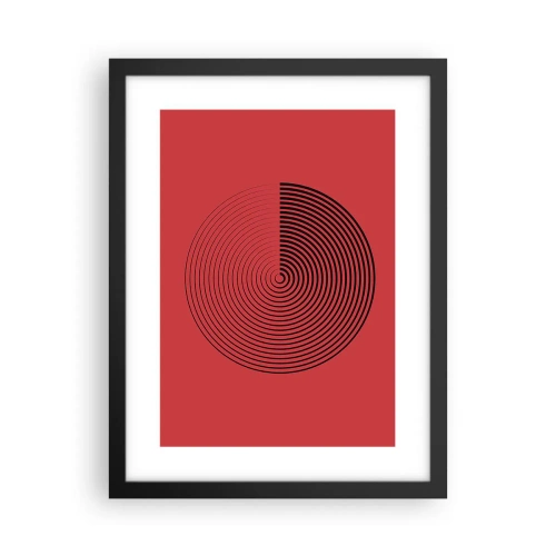 Plakat i sort ramme - Cirkulær bevægelse - 30x40 cm