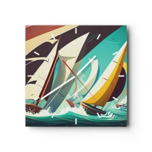 Vægur, Uret - Tæt på og personligt med elementerne - 40x40 cm