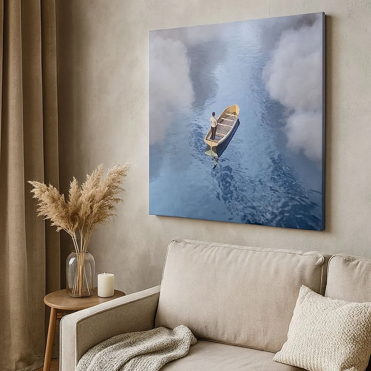 Lærredstryk - Billede på lærred - Livet - rejsen - det ukendte - 30x30 cm