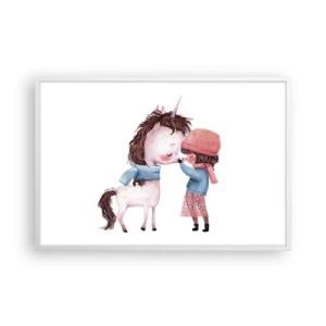 Plakat i hvid ramme - En vinterhistorie - 91x61 cm