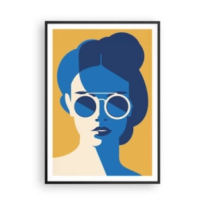 Plakat i sort ramme - Ferie-look - 70x100 cm