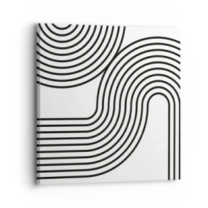 Lærredstryk - Billede på lærred - På en kurve - 30x30 cm