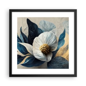 Plakat i sort ramme - Har et hjerte af guld - 40x40 cm