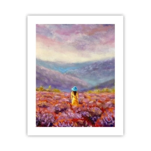Plakat - I en verden af lavendel - 40x50 cm