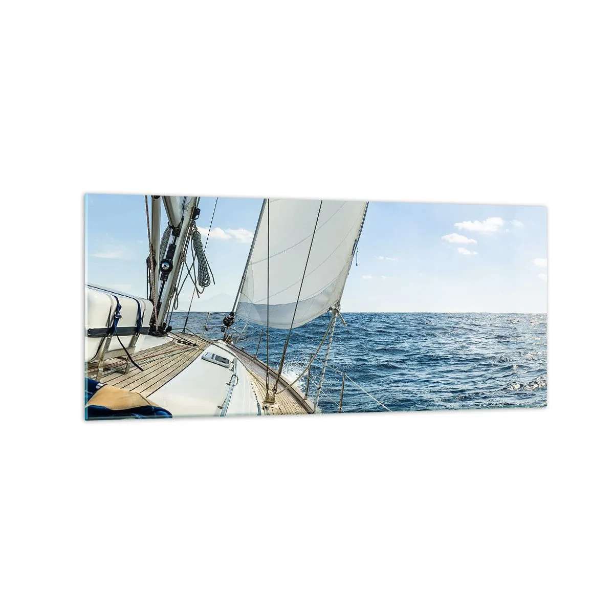 Billede på glas - Ahoj , eventyr - 120x50 cm