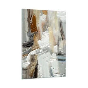 Billede på glas - Farverige lagdelinger - 50x70 cm