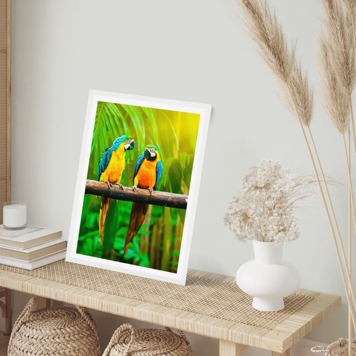 Plakat i hvid ramme - Og har du hørt, at hun...? - 61x91 cm