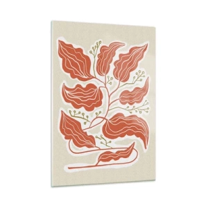 Billede på glas - Folk og koral - 50x70 cm