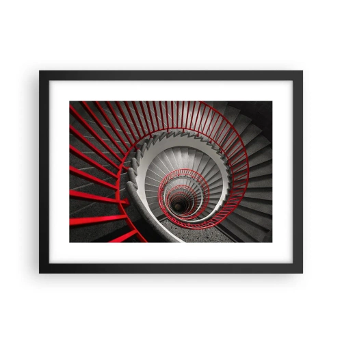 Plakat i sort ramme - Arkitektoniske lege - 40x30 cm