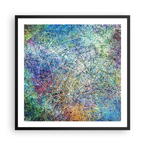 Plakat i sort ramme - Så enkelt er det ikke - 60x60 cm