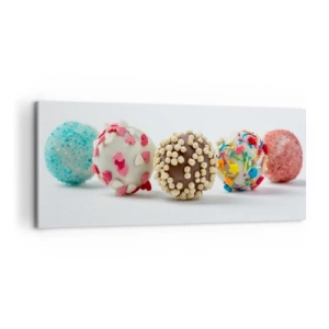 Lærredstryk - Billede på lærred - Livet kan være sødt - 100x40 cm