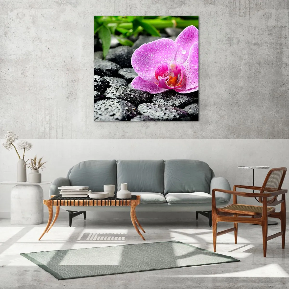 Billede på glas - Som et åbent hjerte - 40x40 cm