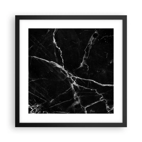 Plakat i sort ramme - Stenens hemmelige liv - 40x40 cm