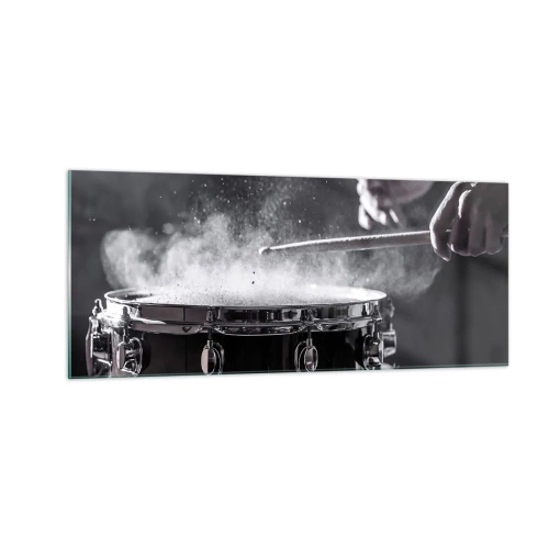 Billede på glas - Musikkens puls - 100x40 cm