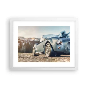 Plakat i hvid ramme - Fordi stil betyder noget - 40x30 cm