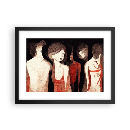 Plakat i sort ramme - Mørkets madonnaer - 40x30 cm