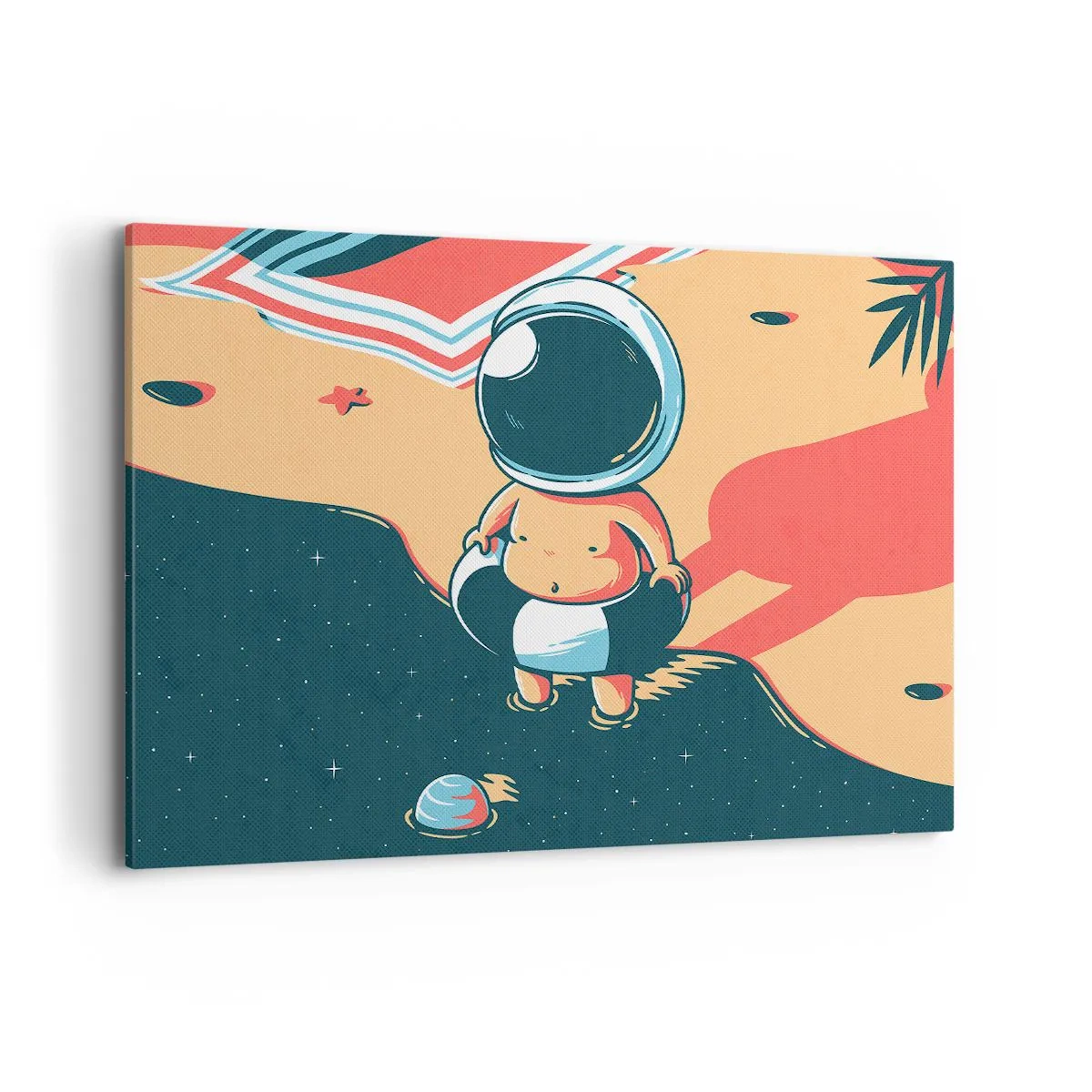 Lærredstryk - Billede på lærred - Fra et andet perspektiv - 100x70 cm